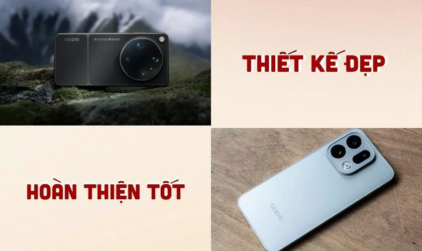 So sánh OPPO Find X9 Ultra vs OPPO Find X9 về thiết kế