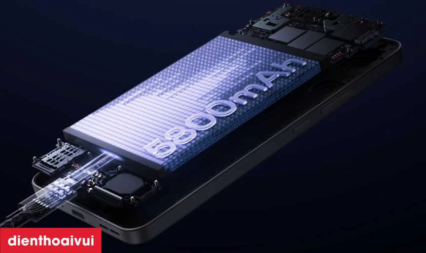 Pin 5.600 mAh c&ugrave;ng sạc nhanh SuperVOOC 80W