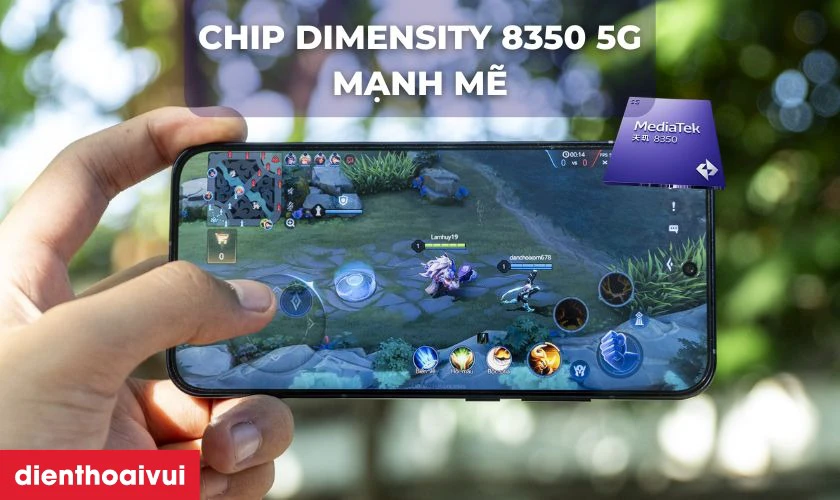 Hiệu năng mạnh mẽ với Chip Dimensity 8350 5G