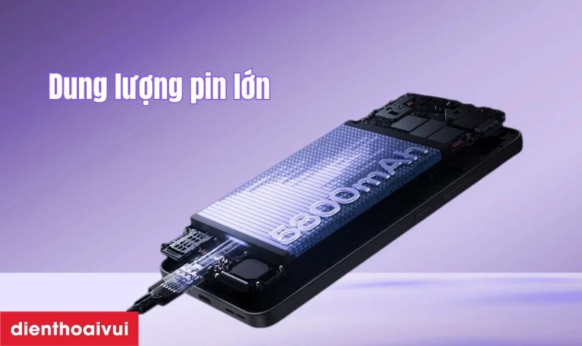 Sạc nhanh, pin khủng 5800 mAh, chơi game chẳng lo hết pin