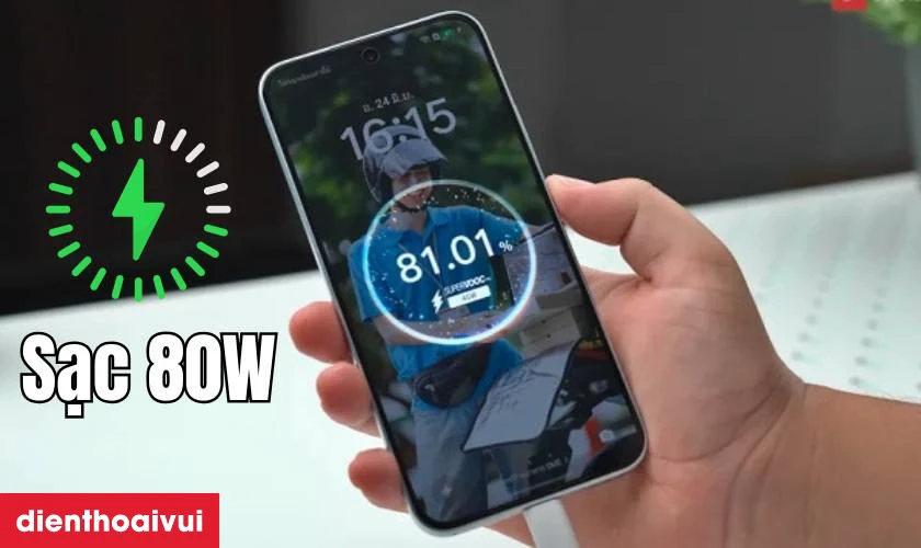 Sạc nhanh 80W SUPERVOOC