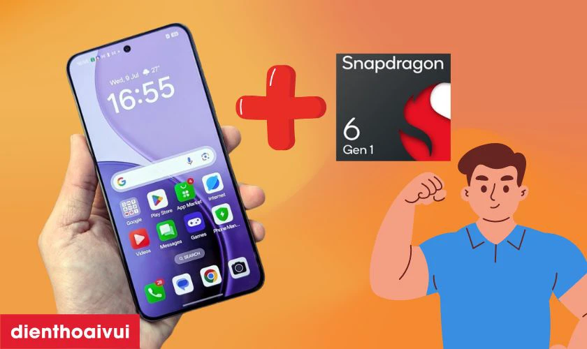 Hiệu năng vượt trội từ chip Snapdragon 6 Gen 1