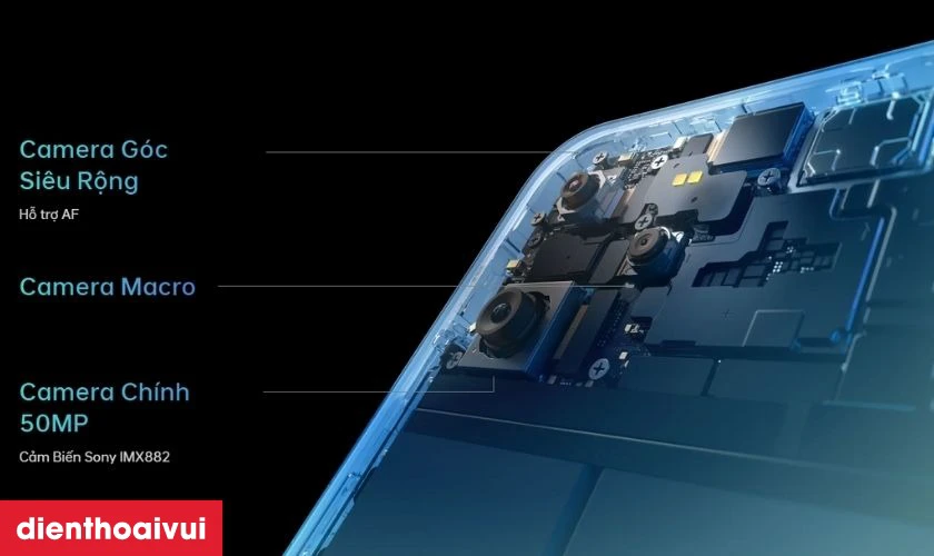 Camera AI 60MP - Tối ưu mọi kiểu chụp, ghi h&igrave;nh r&otilde; n&eacute;t