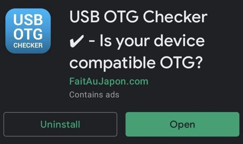 Tải ứng dụng USB OTG Checker về máy