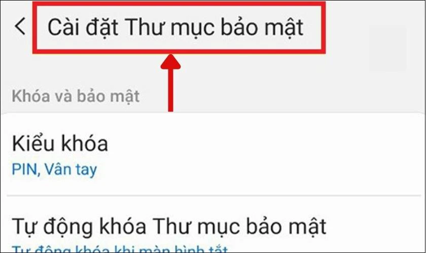 Tiến hành đặt mã khóa cho thư mục bảo mật