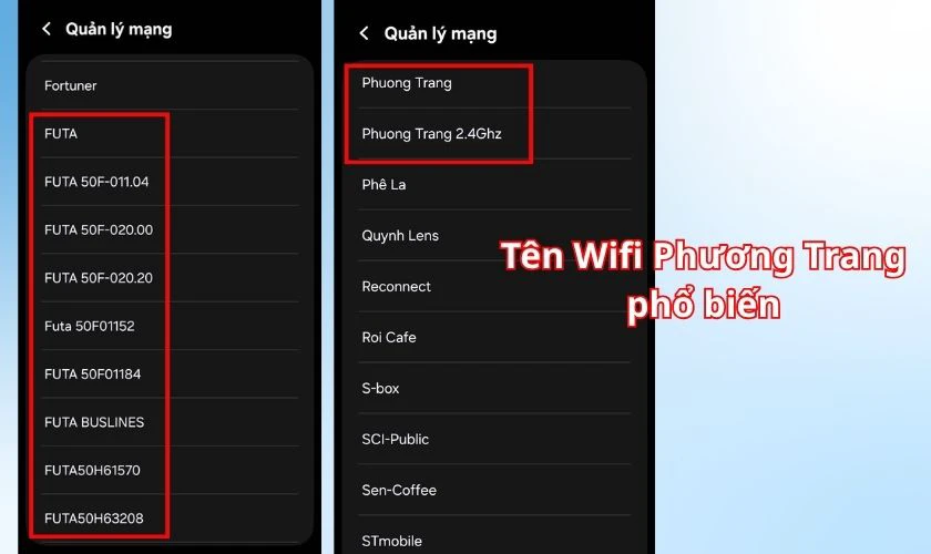 Cách nhập pass Wifi xe Phương Trang