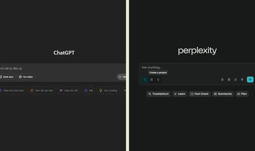 Perplexity vs ChatGPT: Điểm khác nhau
