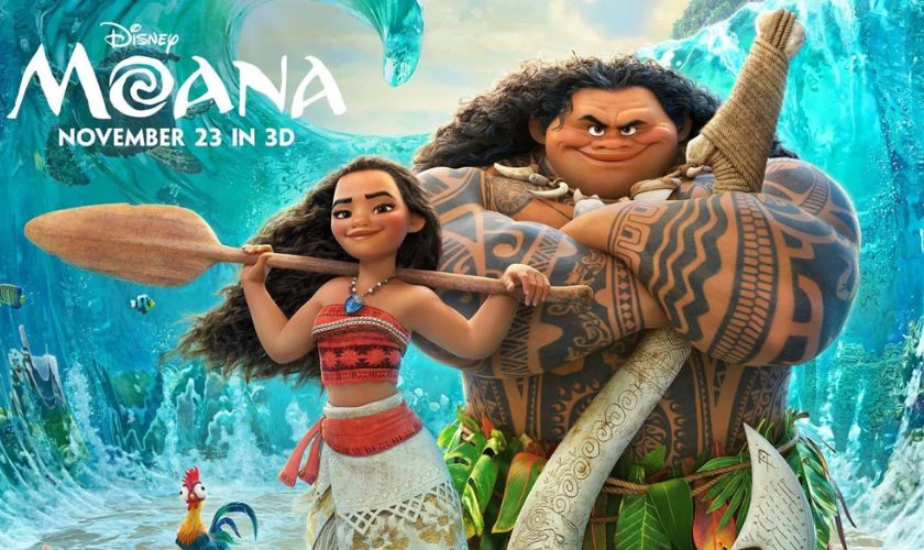 Moana là bộ phim hoạt hình bằng tiếng Anh hay có kèm phụ đề