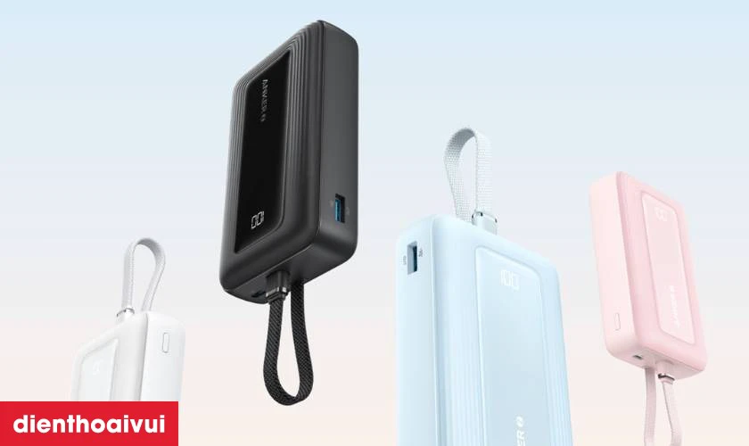 Đặc điểm nổi bật của pin dự phòng Anker Zolo 20.000mAh 30w 1A1C tích hợp cáp Type-C