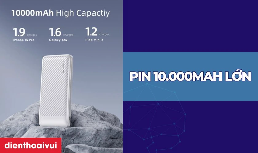 Đặc điểm của sản phẩm pin dự phòng Innostyle Powersmart PD 20W 10000mAh 3 cổng 1C2A IP20G2