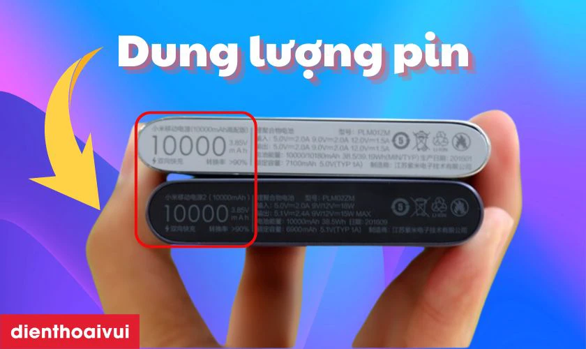 Nên lựa chọn những loại sạc có dung lượng gấp 2 - 3 lần dung lượng thiết bị