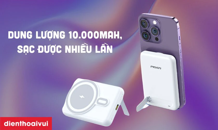 Dung lượng lớn đáp ứng nhu cầu sạc nhanh cho nhiều thiết bị