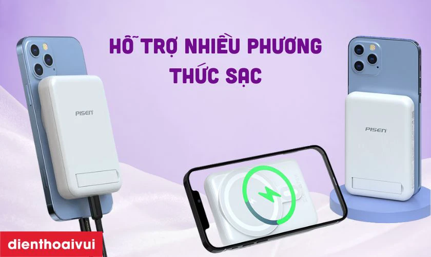 Hỗ trợ sạc nhiều phương thức, không kén thiết bị