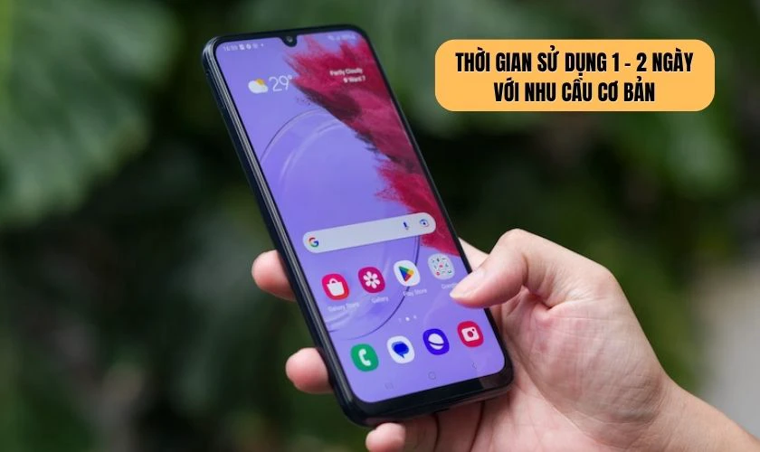 Pin Samsung Galaxy A37 dùng trong bao lâu?