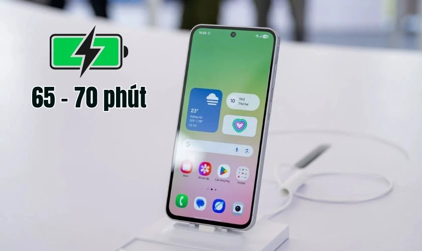 Pin Samsung Galaxy A37 sạc bao lâu thì đầy?