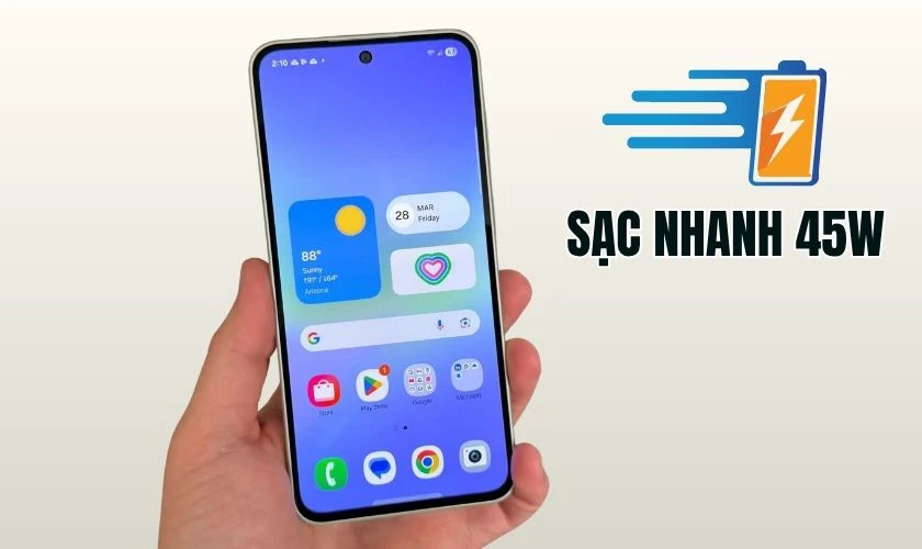 Samsung Galaxy A37 có sạc nhanh không?