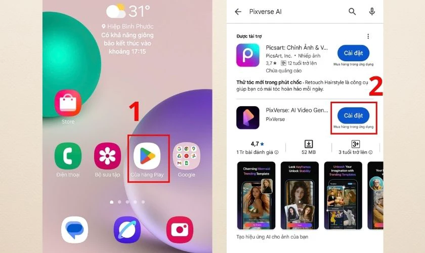 Cách tải Pixverse AI trên điện thoại Android