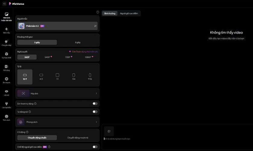 Ưu điểm của Pixverse AI - Giao diện thân thiện, dễ sử dụng