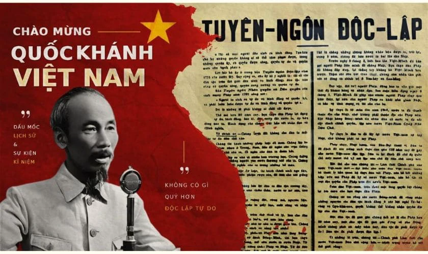 Poster 2/9 có ảnh Bác Hồ cực đẹp