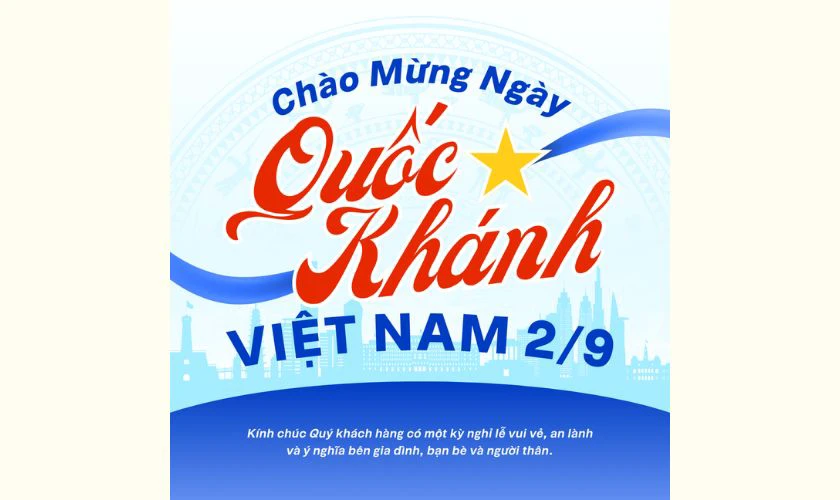 Poster 2/9 tone xanh dương