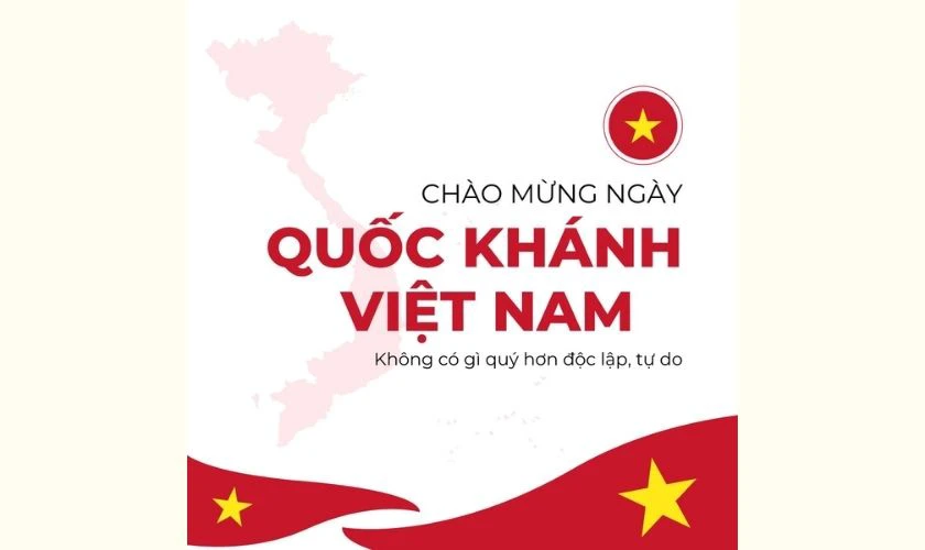 Ảnh poster thể hiện tinh thần yêu nước