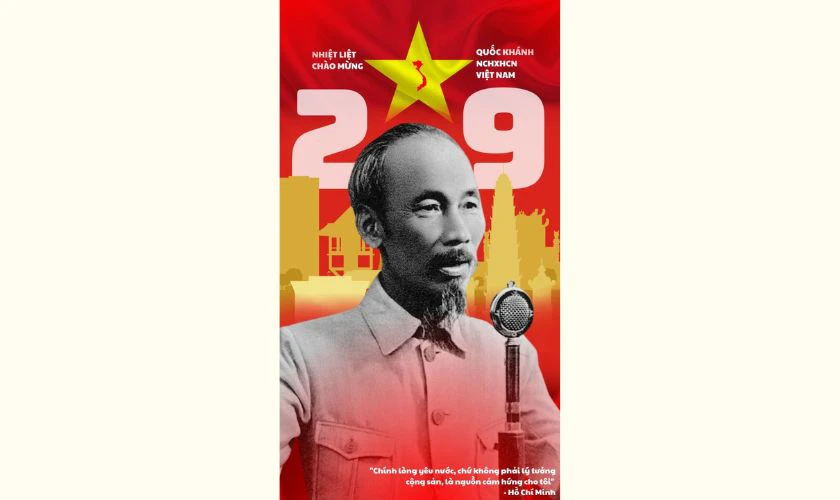 Poster 2/9 Bác Hồ vĩ đại