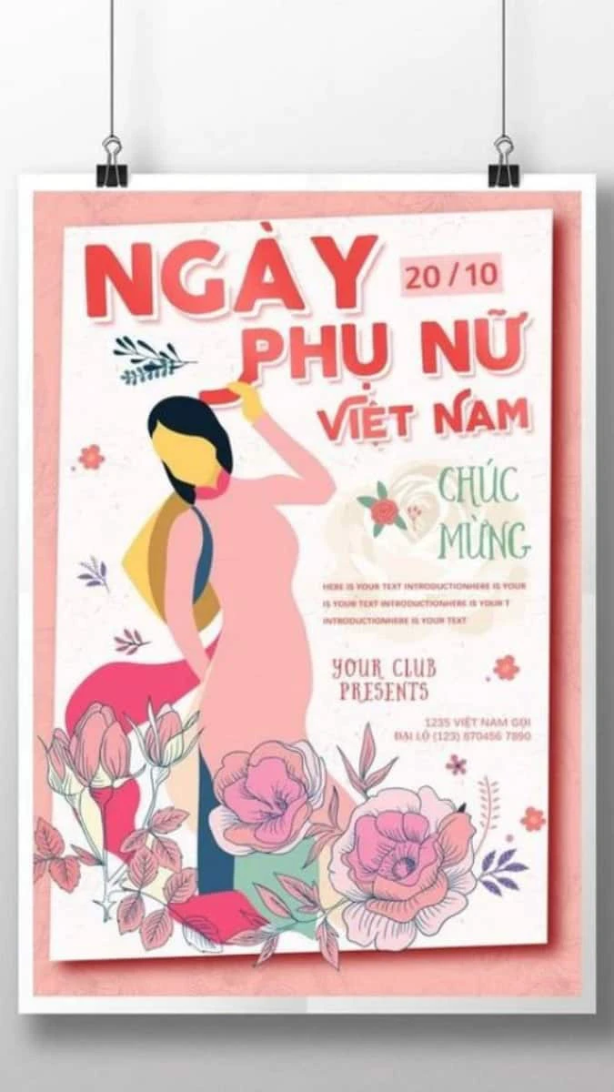 Poster 20/10 hiệu quả
