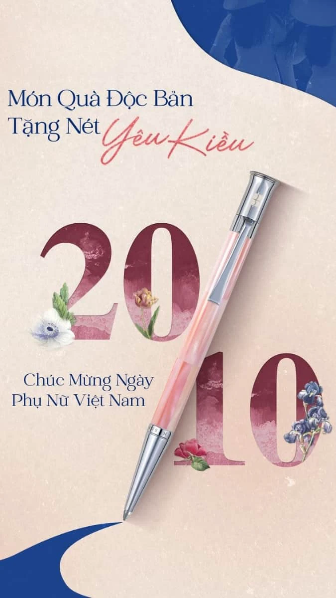 Poster chúc mừng 20/10 cho thương hiệu hay