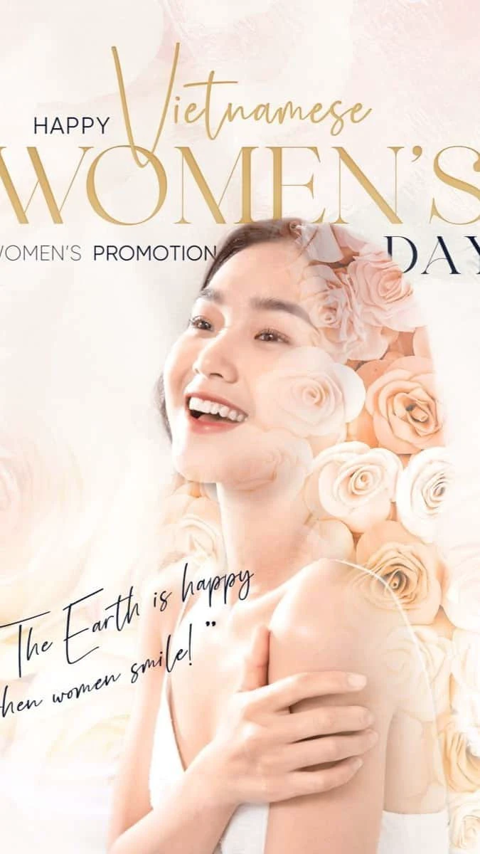 Poster chúc mừng 20/10 cho thương hiệu ý nghĩa