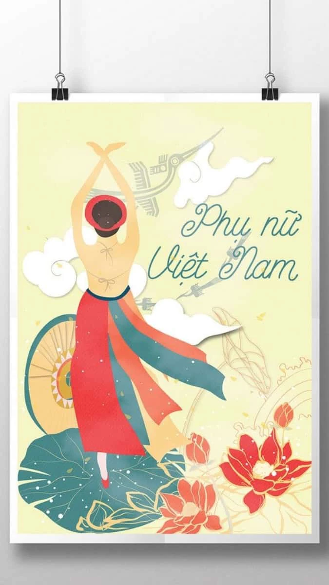 Poster 20/10 cho cửa hàng hiệu quả