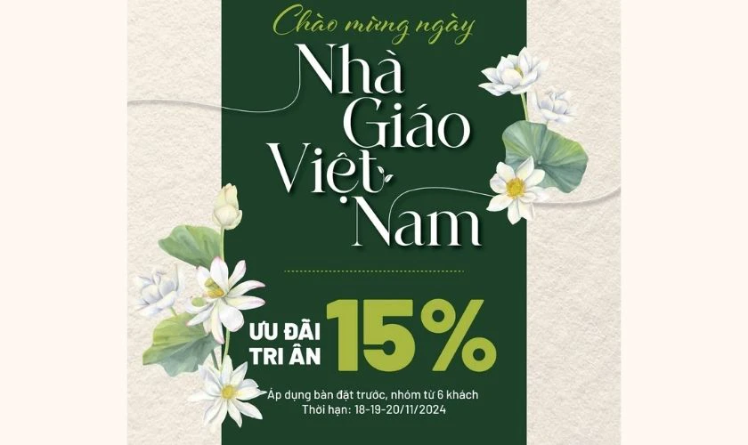 Poster khuyến mãi 20/11 thu hút