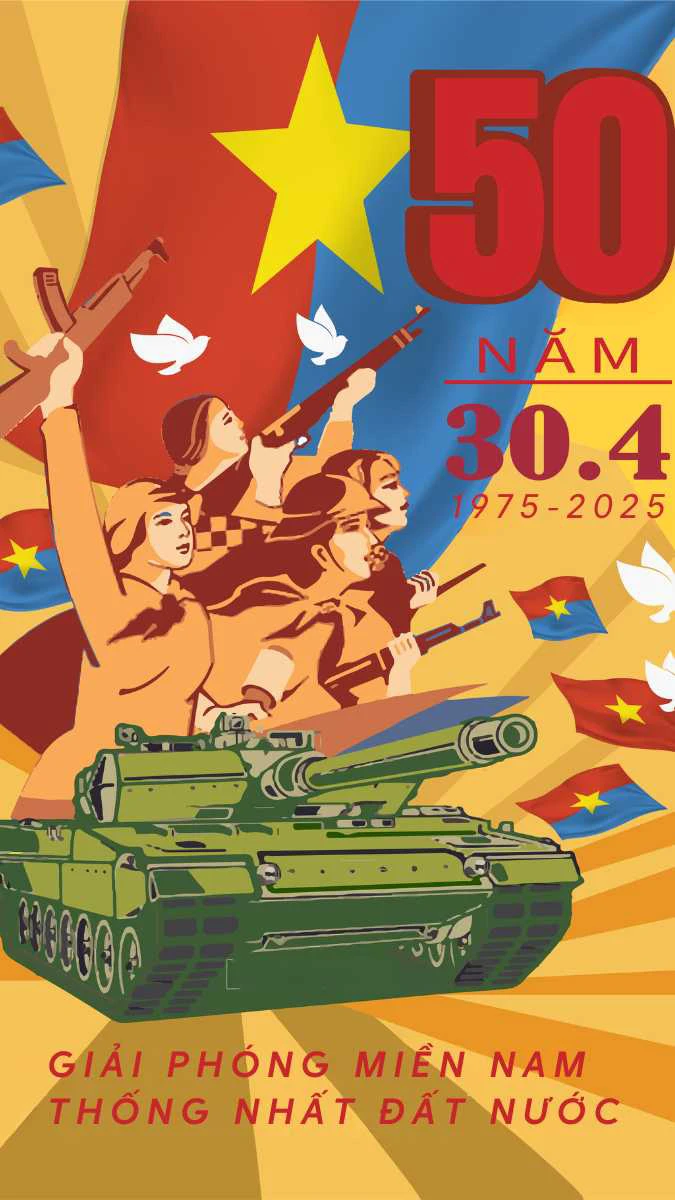 Poster 30/4 1/5 đẹp, ý nghĩa, tự hào nhất