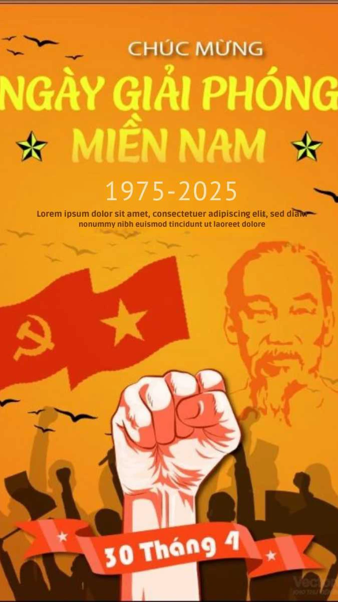 Poster 30/4 sắc nét, đẹp