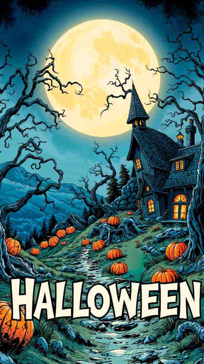 Poster Halloween 4K, Full HD ấn tượng