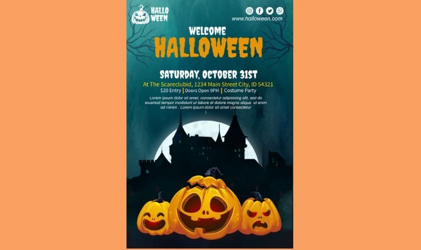 Poster Halloween dùng để làm gì?