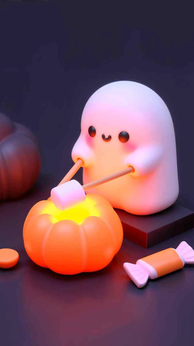 Poster Halloween dễ thương