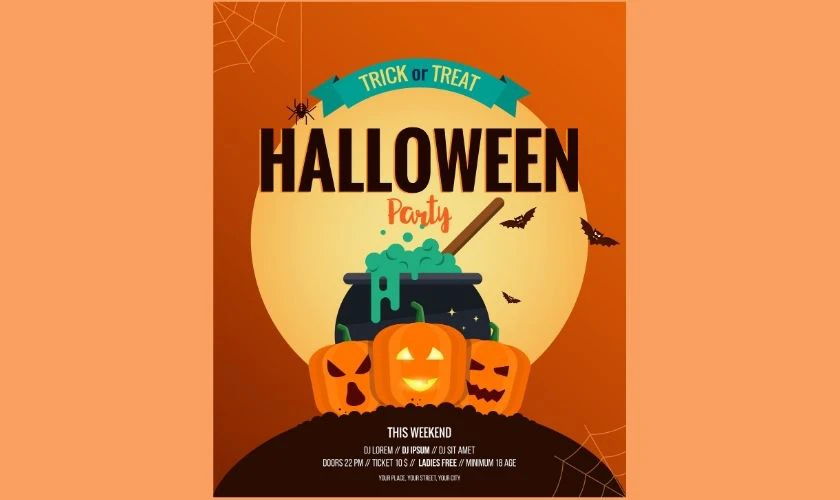 Kích thước thông dụng của Poster Halloween
