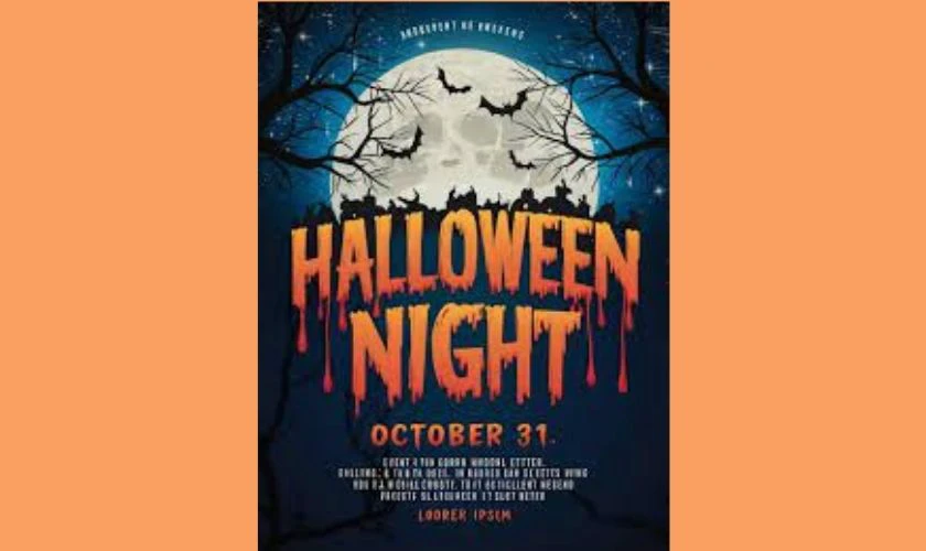 Poster Halloween ma quỷ