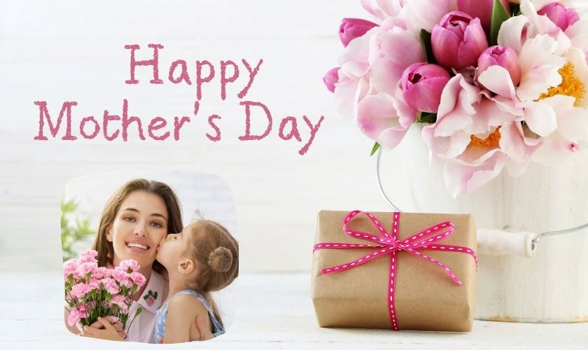 Thiết kế nền mềm mại với họa tiết trái tim và chữ viết tay