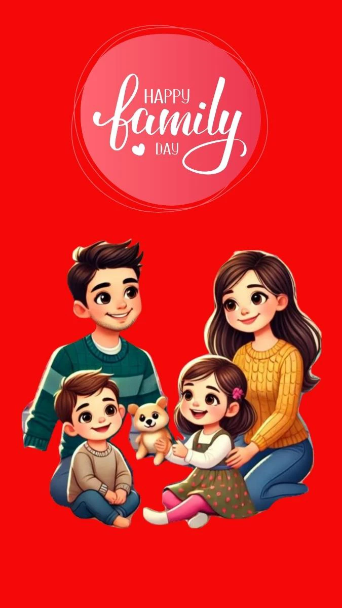 Poster Ngày Gia Đình Việt Nam 28/6 tone màu đỏ rực rỡ, tưới mới đẹp nhất 2025
