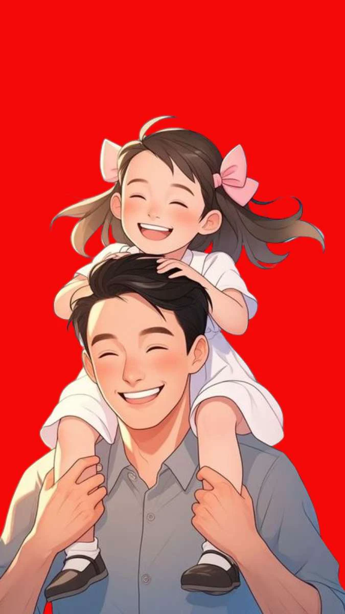 Poster Ngày Gia Đình Việt Nam tone màu đỏ rực rỡ