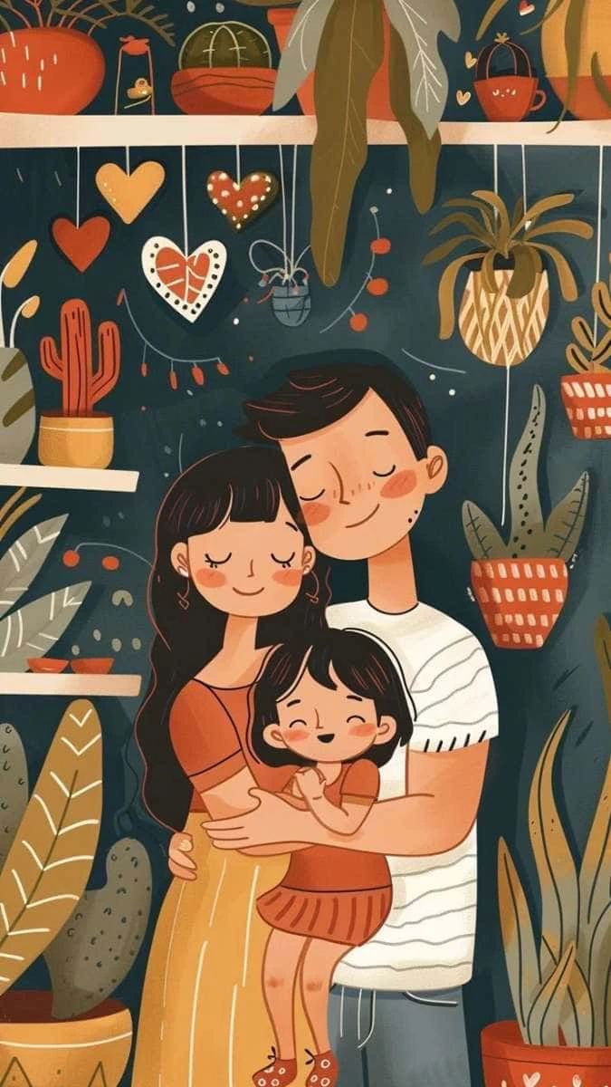 Poster Ngày Gia Đình Việt Nam 28/6 tone màu vàng rực rỡ đẹp nhất