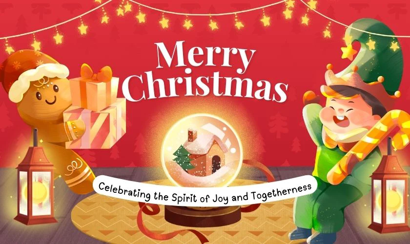 Poster chủ đề Noel dễ thương, đáng yêu