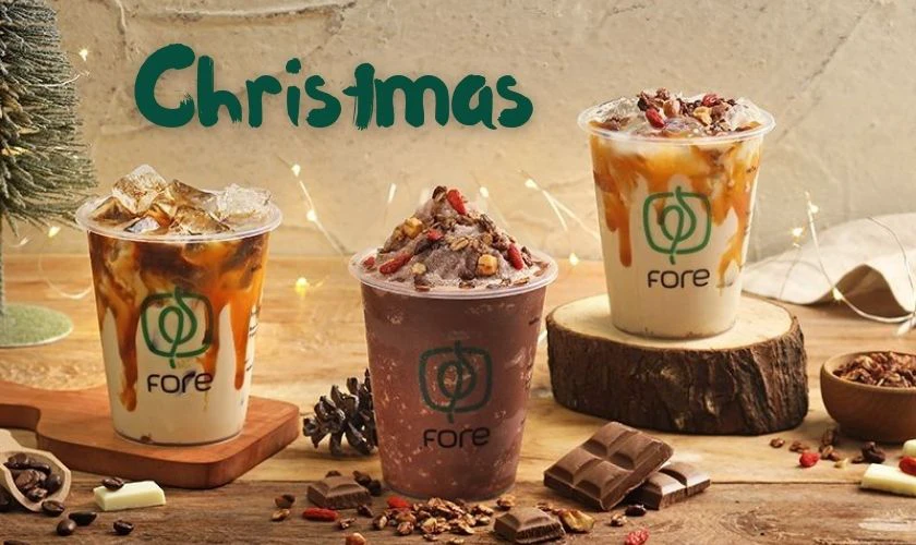 Poster Giáng sinh cho quán cafe