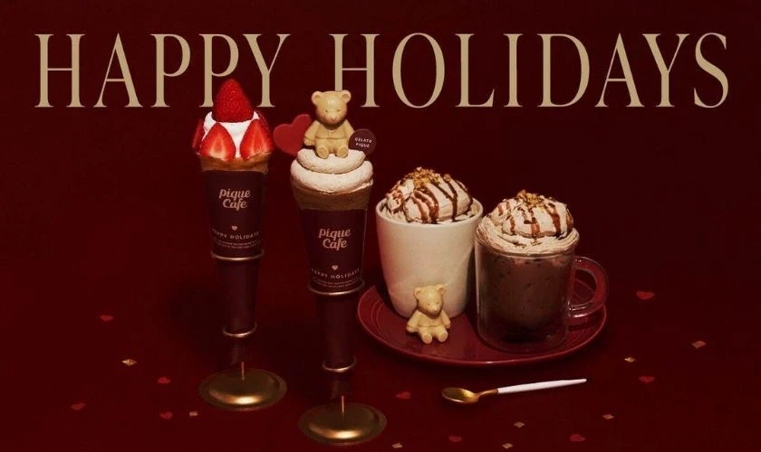 Poster chủ đề Giáng sinh cho quán cafe