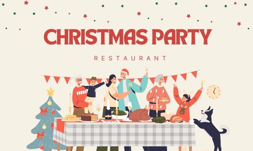 Poster Noel cho nhà hàng