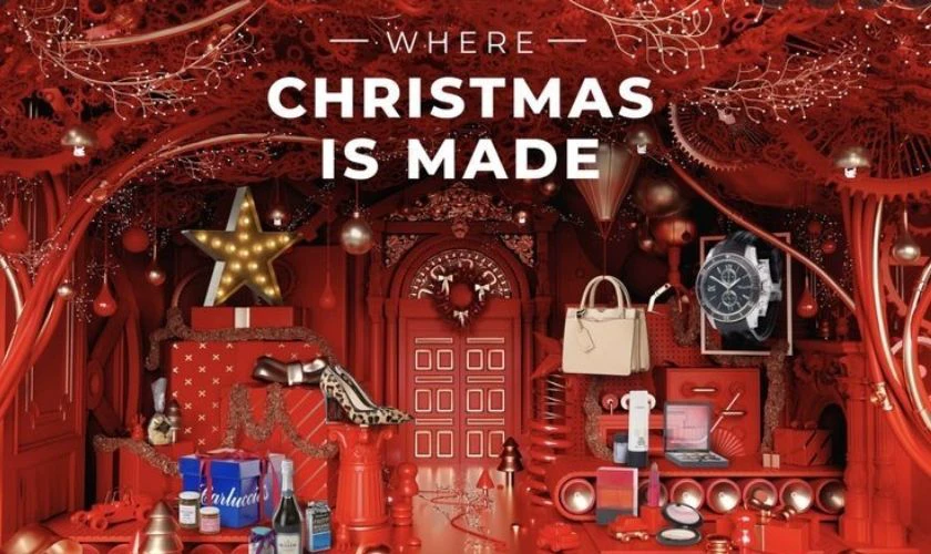 Poster sale mùa Giáng sinh cho cửa hàng, thương hiệu