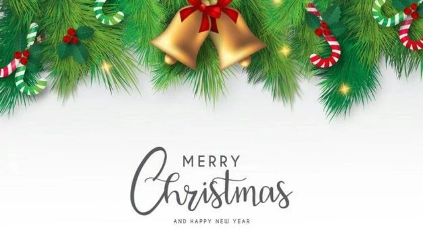 Poster Giáng sinh tone trắng