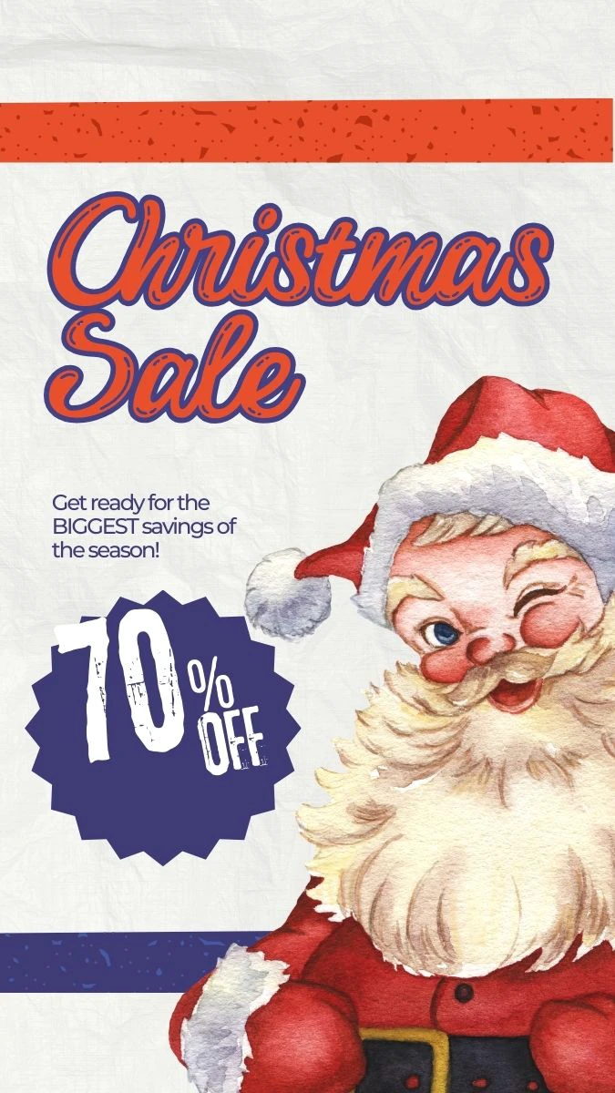 Poster Noel dạng dọc độc đáo