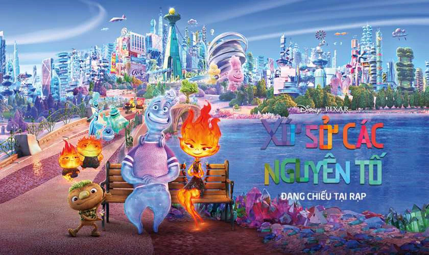 Poster phim chiếu rạp của hãng Disney Xứ Sở Các Nguyên Tố